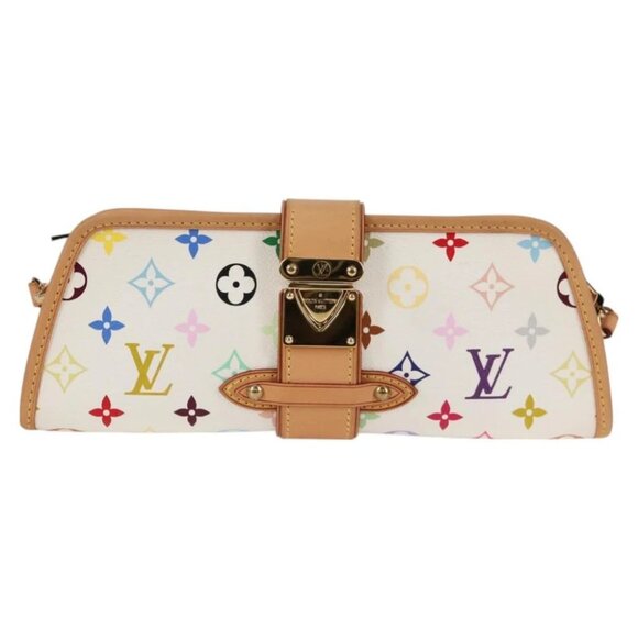 LOUIS VUITTON Multicolor Shirley Shoulder Bag White M40049 LV Auth 127636V - Picture 3 of 15